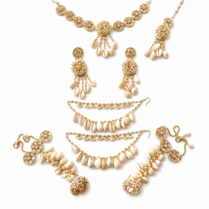 Cowrie Shell Bridal Jewelry Set