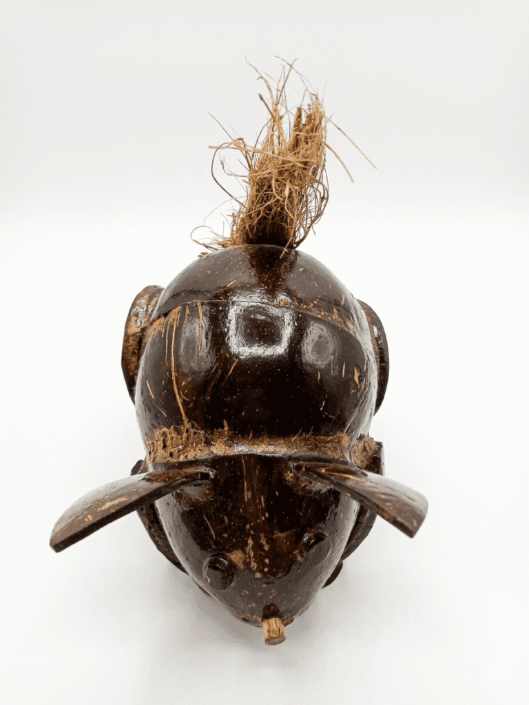 Handcrafted Coconut Shell Turtle Figurine