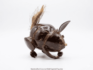 Handcrafted Coconut Shell Turtle Figurine - Image 2