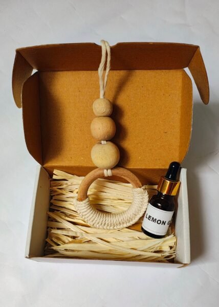 Macrame Essential Oil Car Diffuser - Image 2