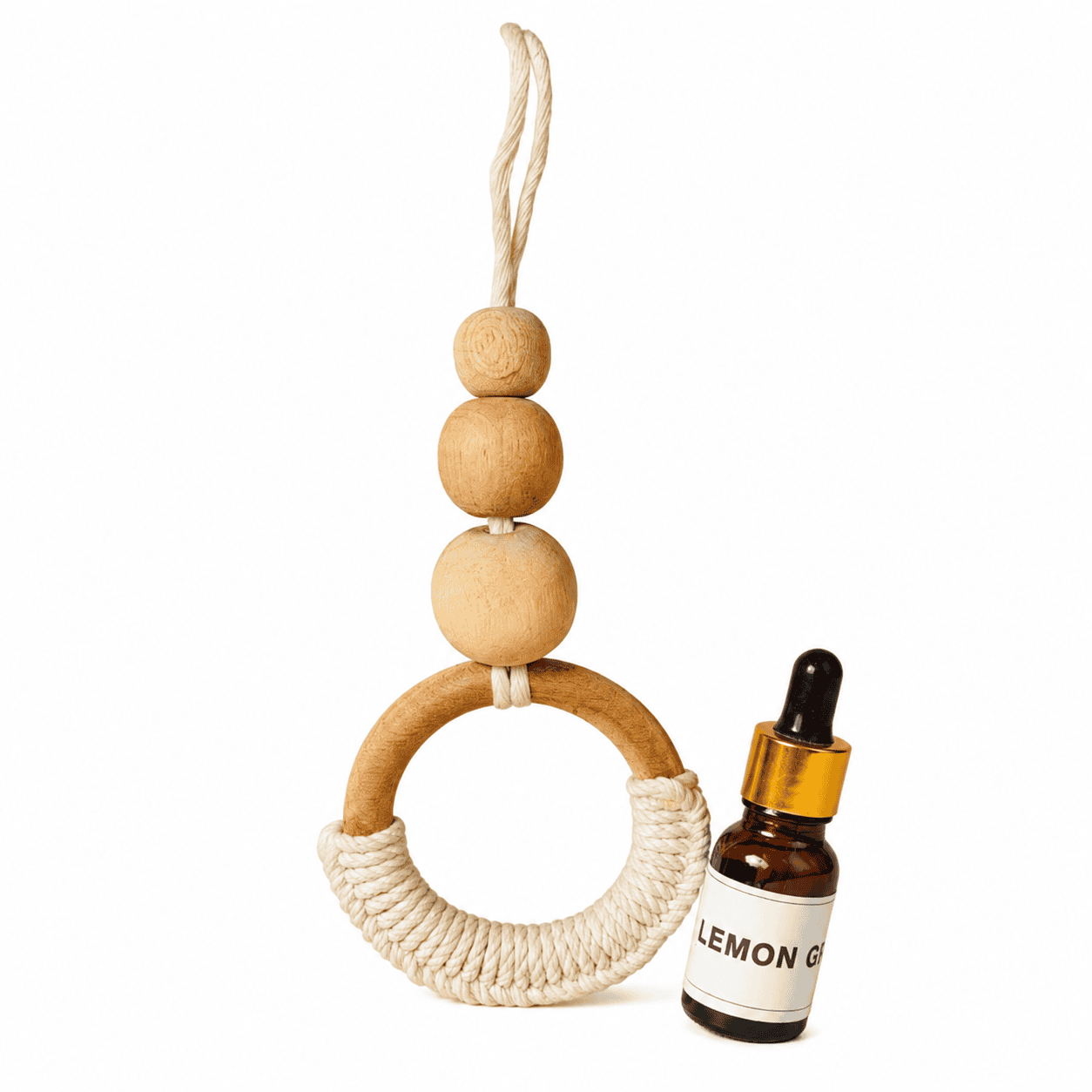Macrame Essential Oil Car Diffuser - Image 1