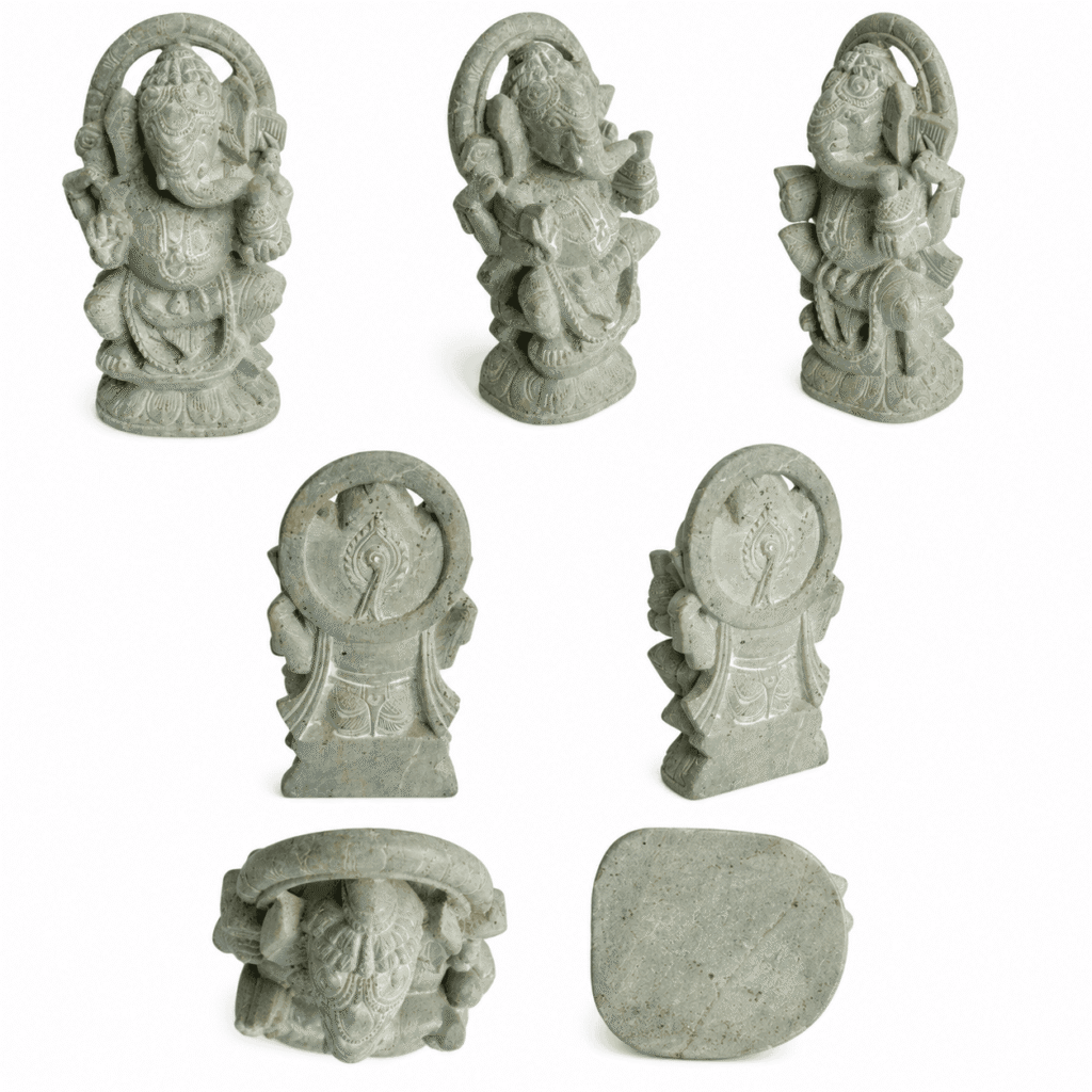 Natural Stone Ganesha Idol Sculpture