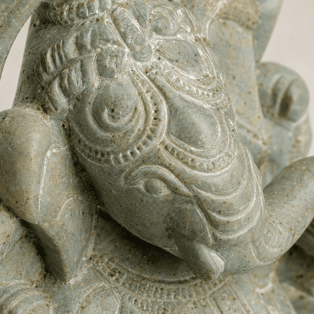 Natural Stone Ganesha Idol Sculpture