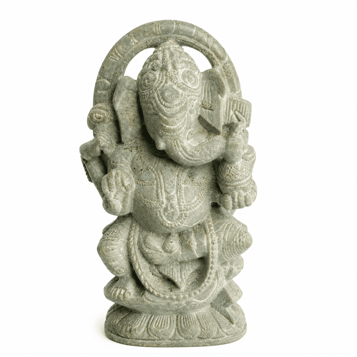 Natural Stone Ganesha Idol Sculpture - Image 4
