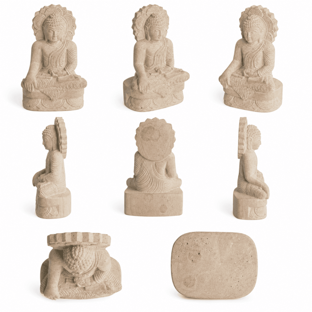 Natural Stone Sitting Buddha Statue