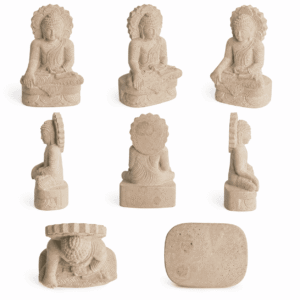 Natural Stone Sitting Buddha Statue - Image 4