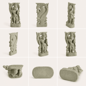 Devadashi Green Serpentine Stone Idol - Image 5