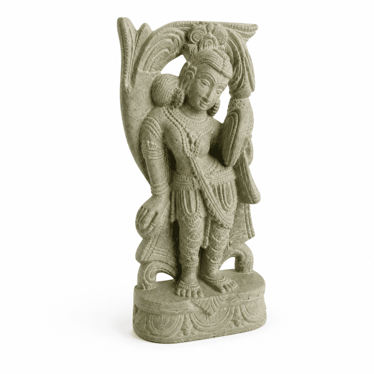 Devadashi Green Serpentine Stone Idol - Image 4