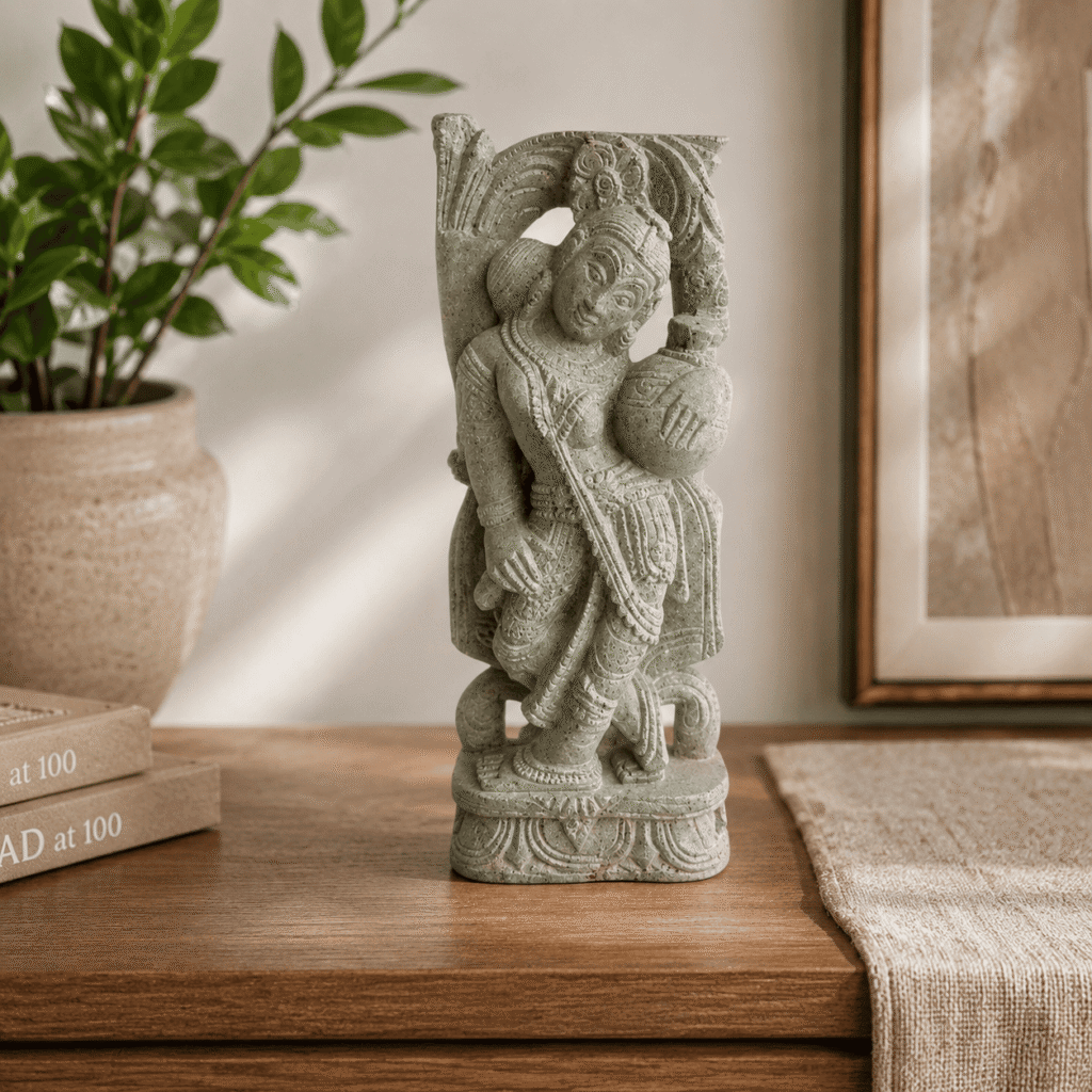 Kailash Serpentine Stone Idol