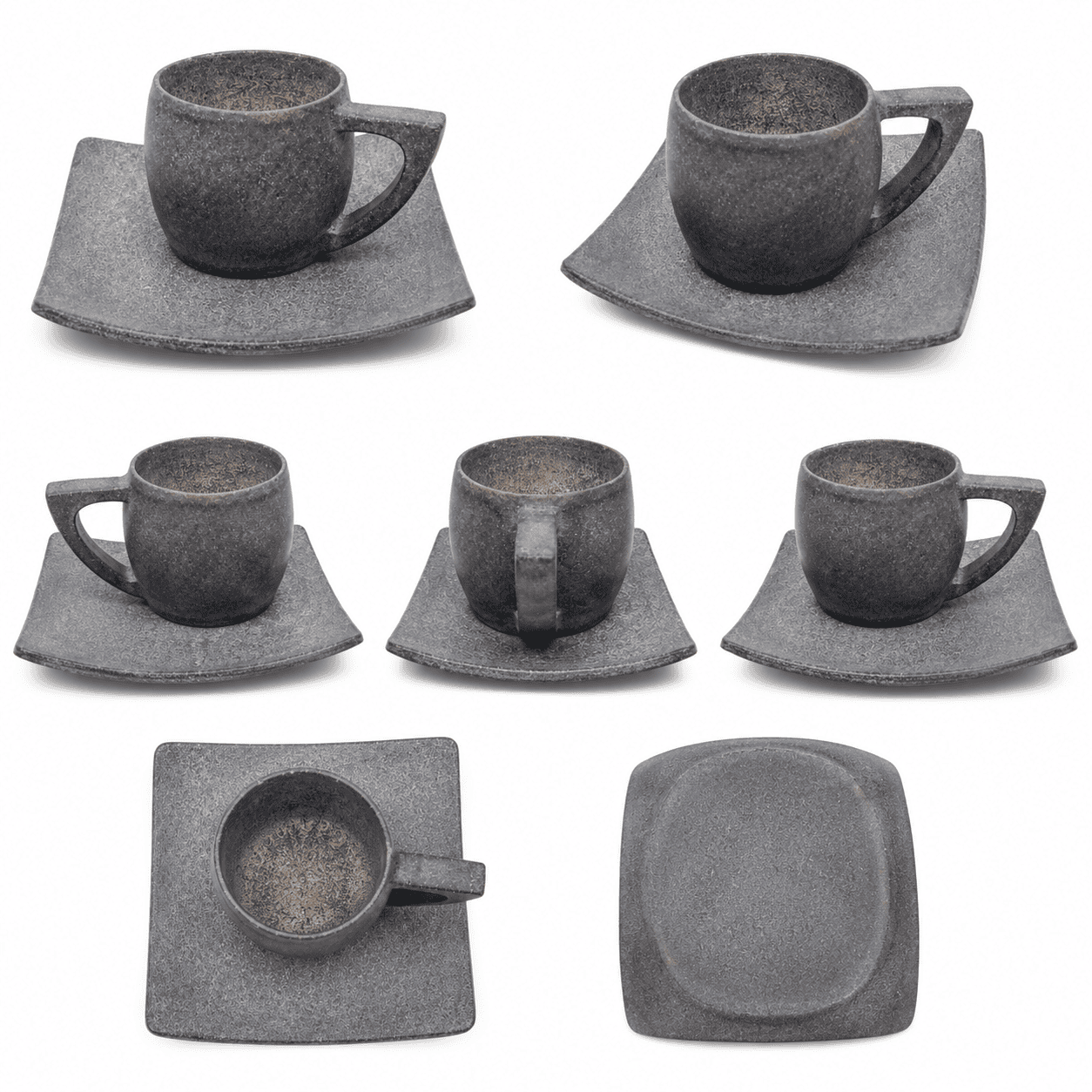 Natural Stone Tea Cup & Plate Set - Image 4