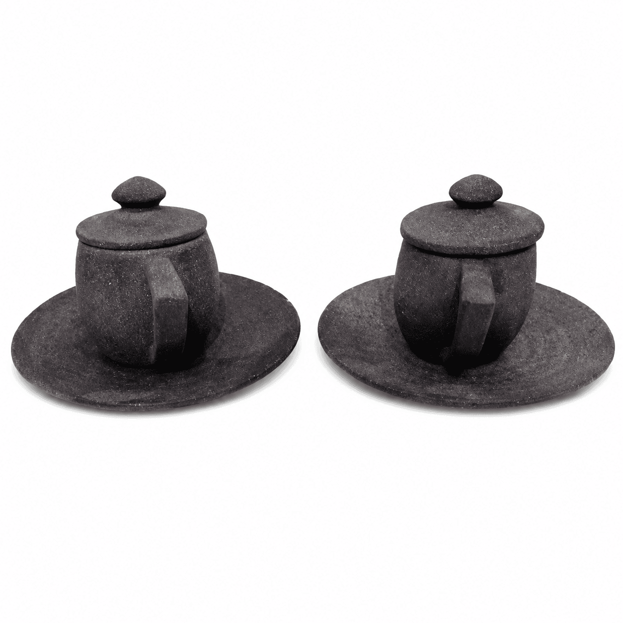 Natural Stone Tea Cup Saucer Set - Image 1