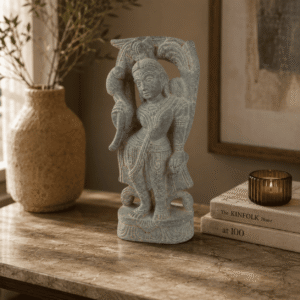 Devadashi with Parrot Stone Idol - Image 3