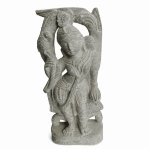 Devadashi with Parrot Stone Idol - Image 1