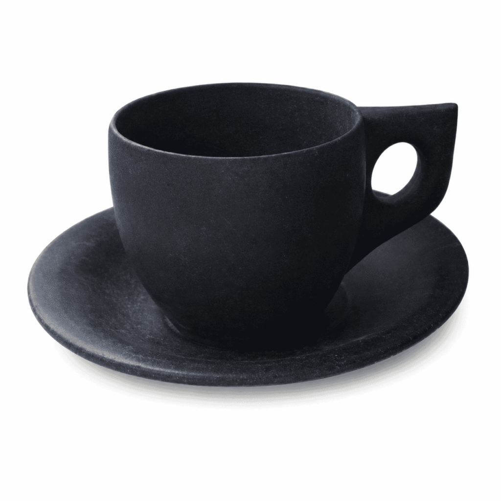 Natural Stone Tea Cup & Plate Set