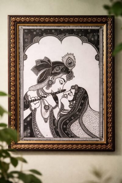Radha Krishna Mandala Wall Art - Image 2
