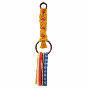 Macrame Beaded Towel Holder