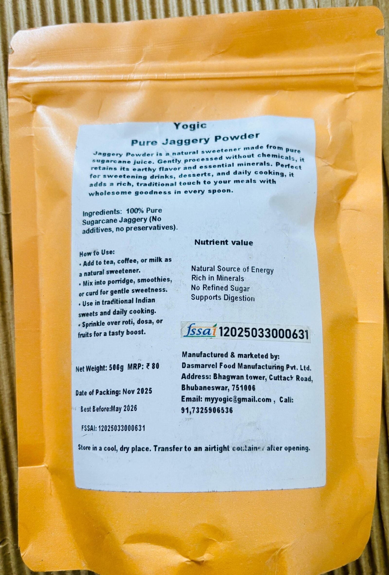 Pure Jaggery Natural Sweetener Powder - Image 2