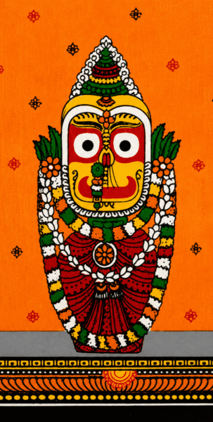 Jagannath Trio Pattachitra Folk Painting - Image 3