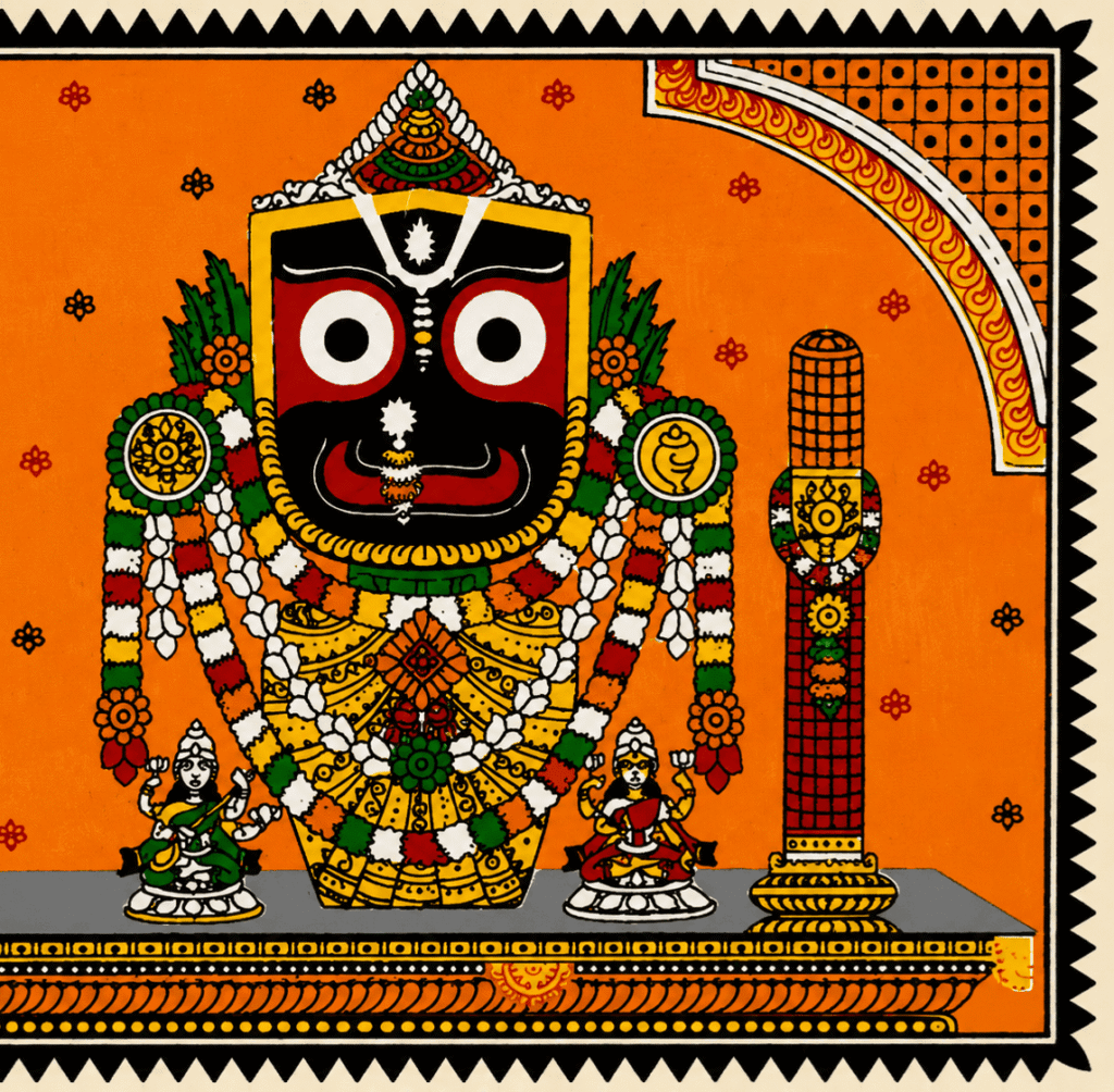 Jagannath Trio Pattachitra Folk Painting