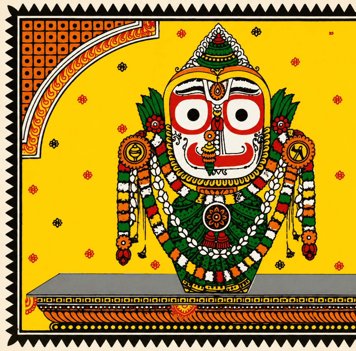 Jagannath Heritage Pattachitra Painting - Image 2