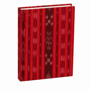 Red Ikat Handcrafted Journal - Image 1