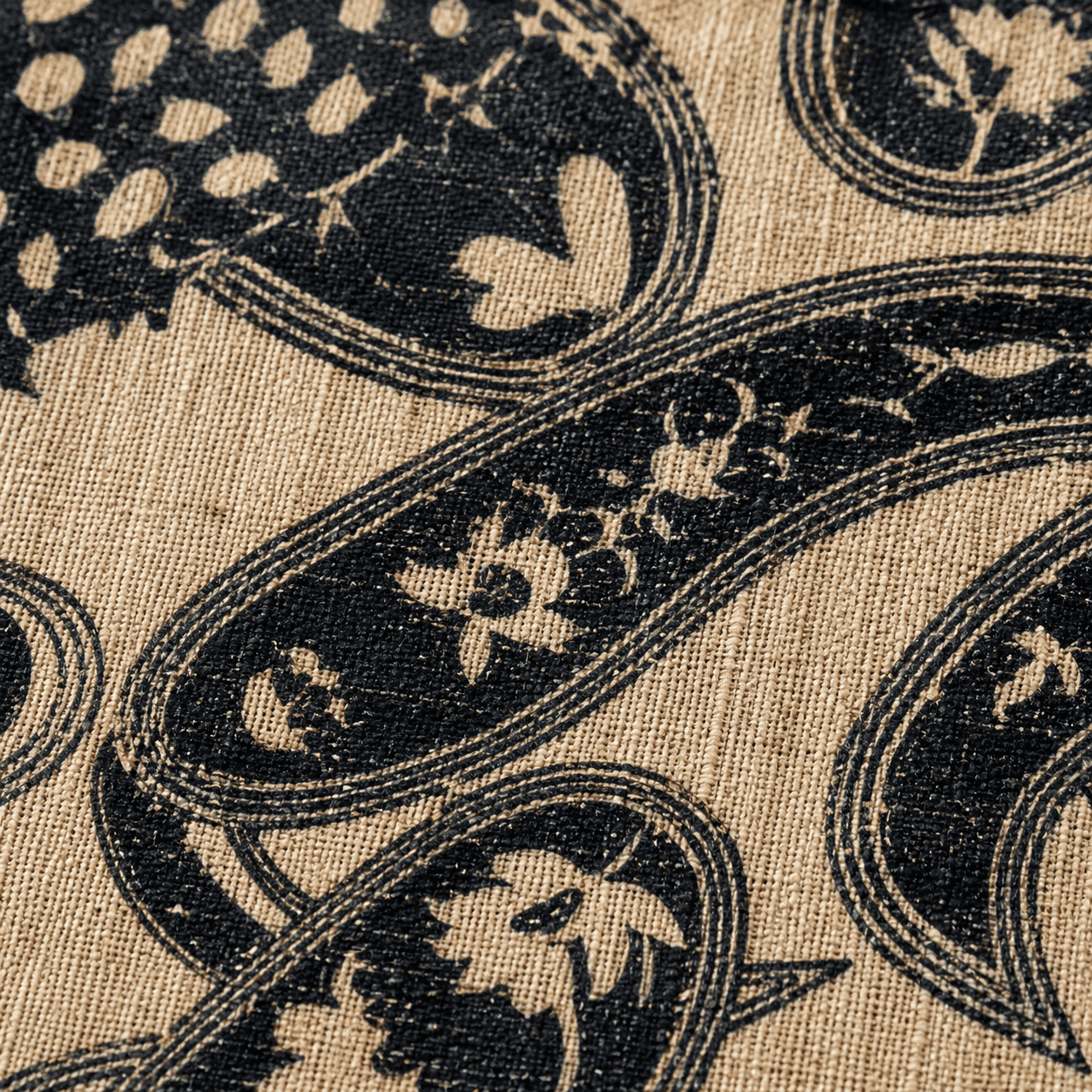 Black Indian Block Print Cotton Journal - Image 4