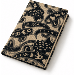 Black Indian Block Print Cotton Journal - Image 1