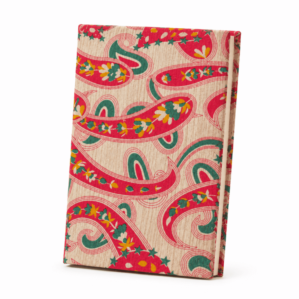 Pink Indian Block Print Cotton Journal
