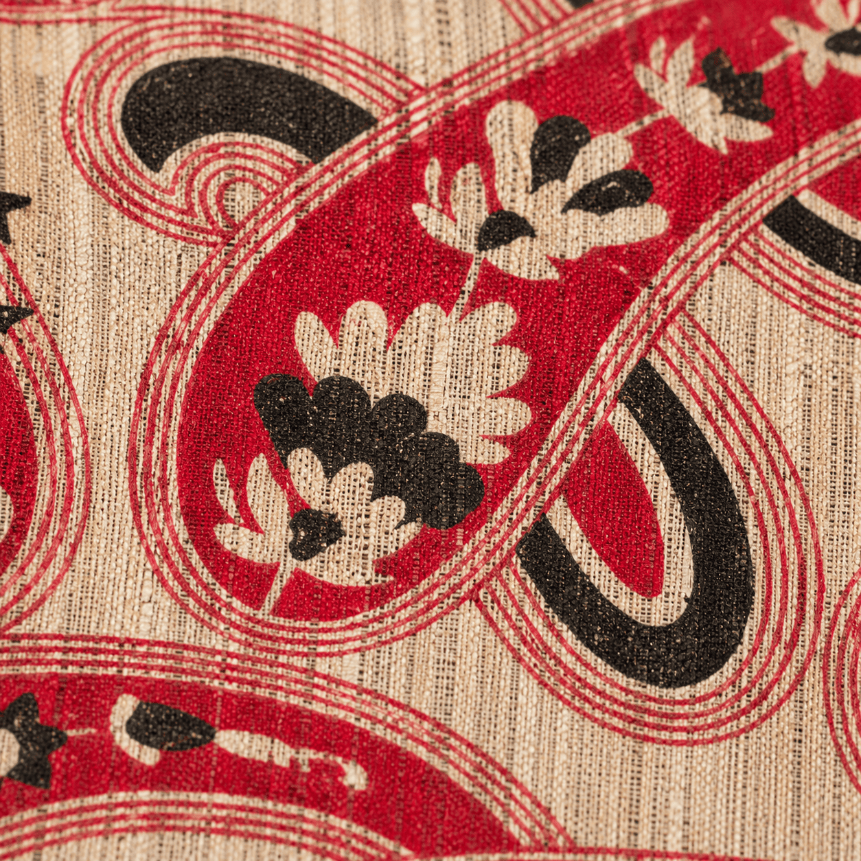 Red Indian Block Print Cotton Journal - Image 3