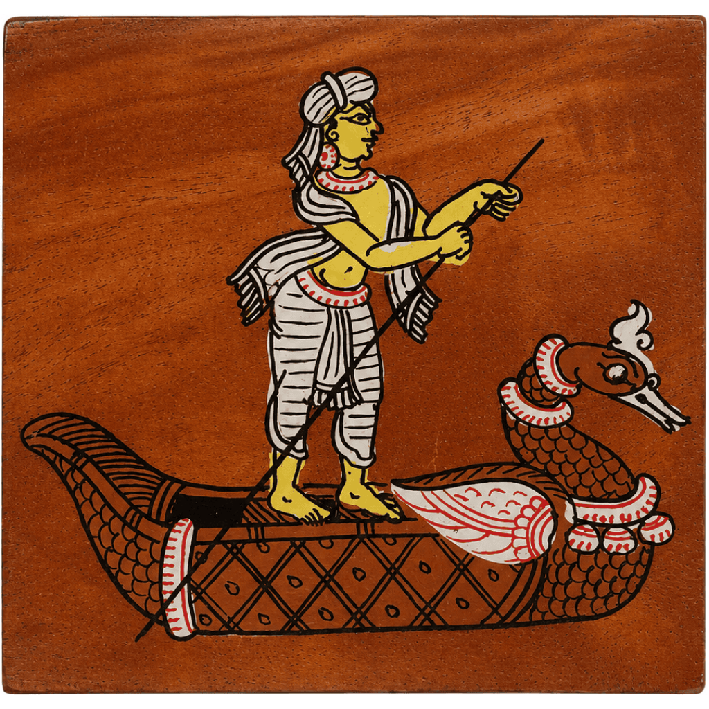 Mythological Wooden Tea Coaster Set
