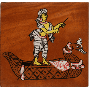 Mythological Wooden Tea Coaster Set - Image 1