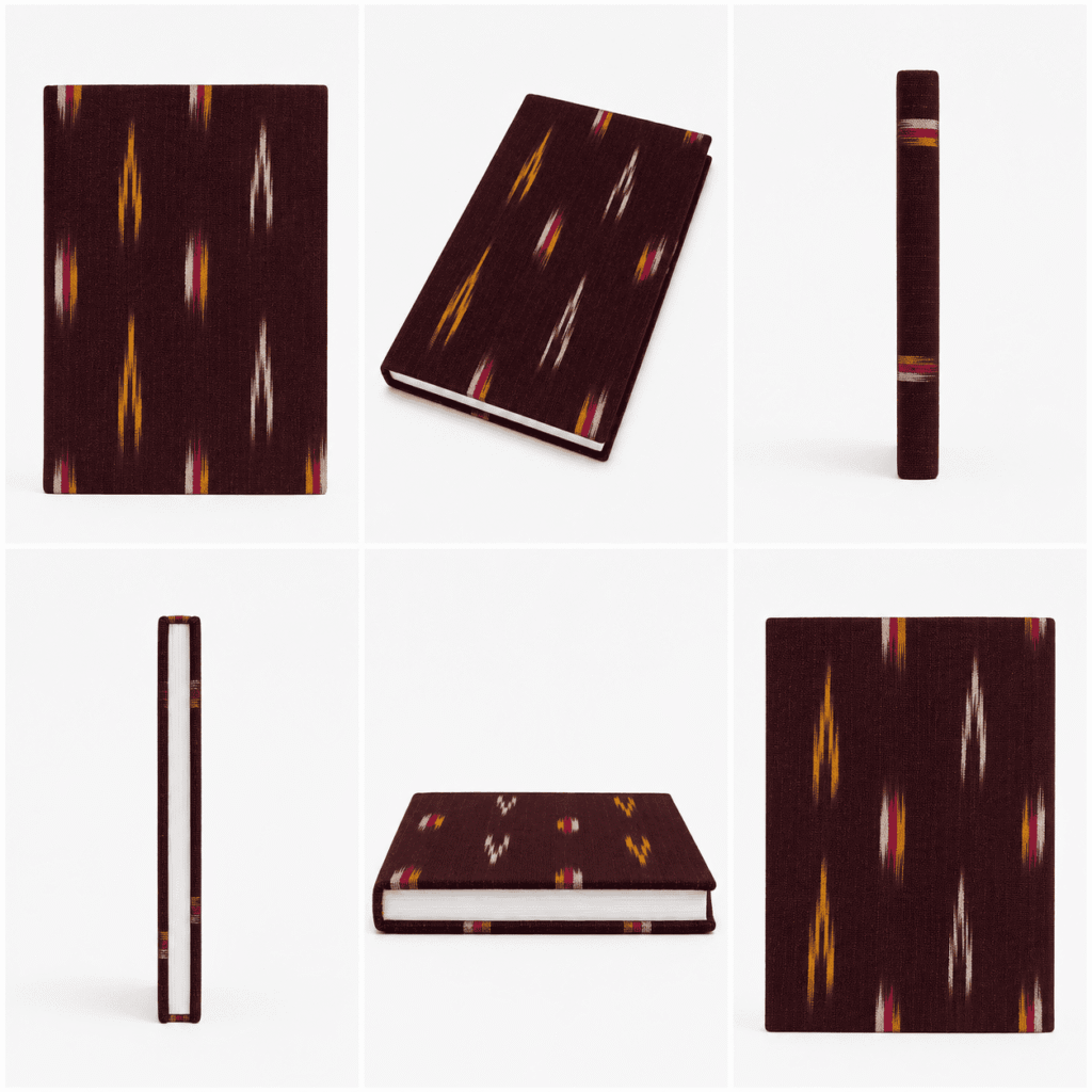 Brown Ikat Handloom Journal