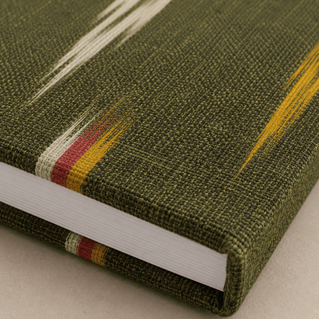 Reddish Brown Ikat Handloom Journal