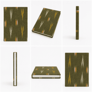 Reddish Brown Ikat Handloom Journal - Image 3