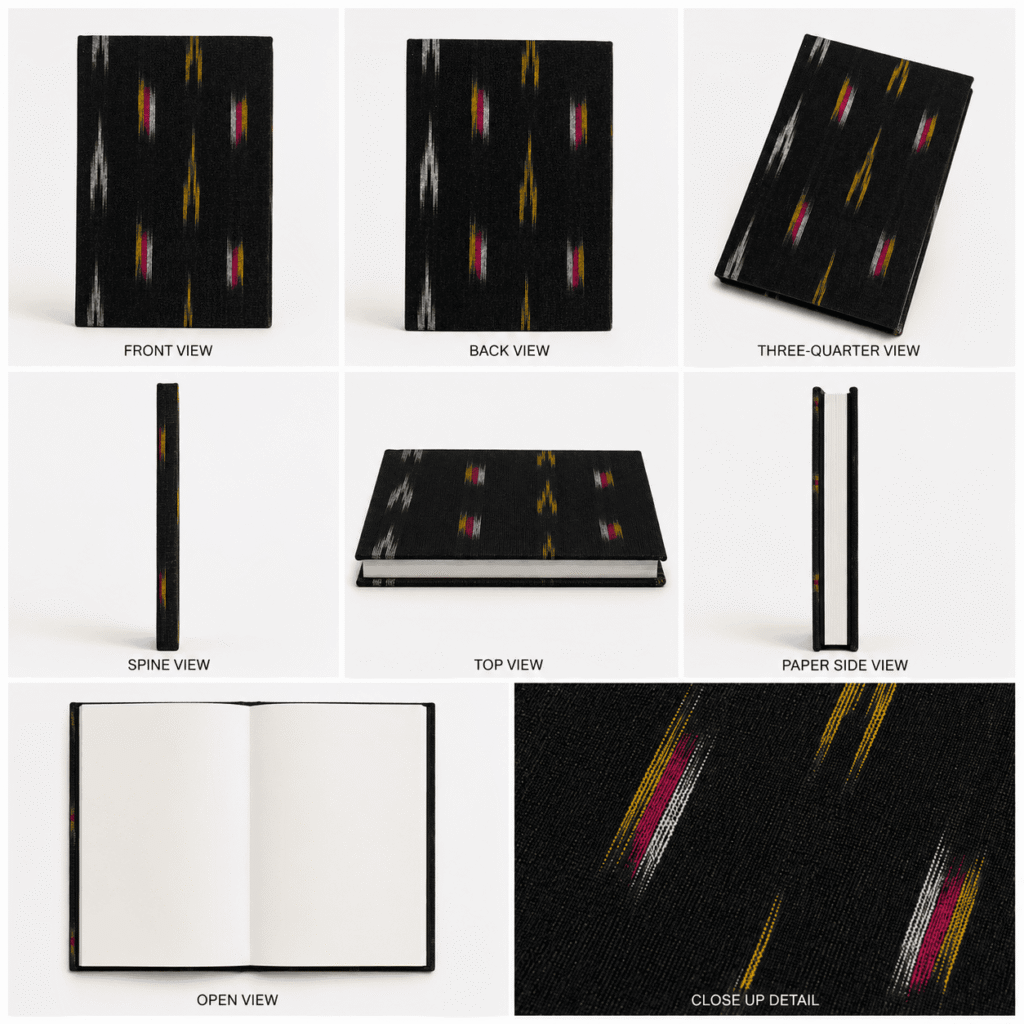 Black Ikat Handloom Journal