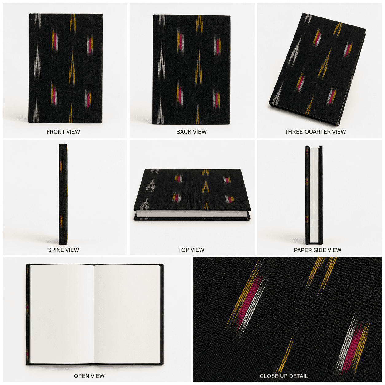 Black Ikat Handloom Journal - Image 3