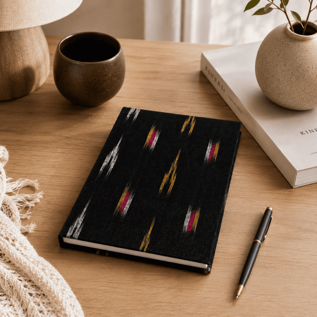 Black Ikat Handloom Journal