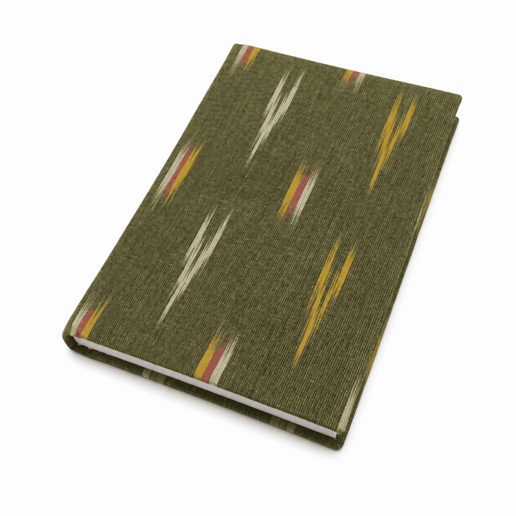 Reddish Brown Ikat Handloom Journal
