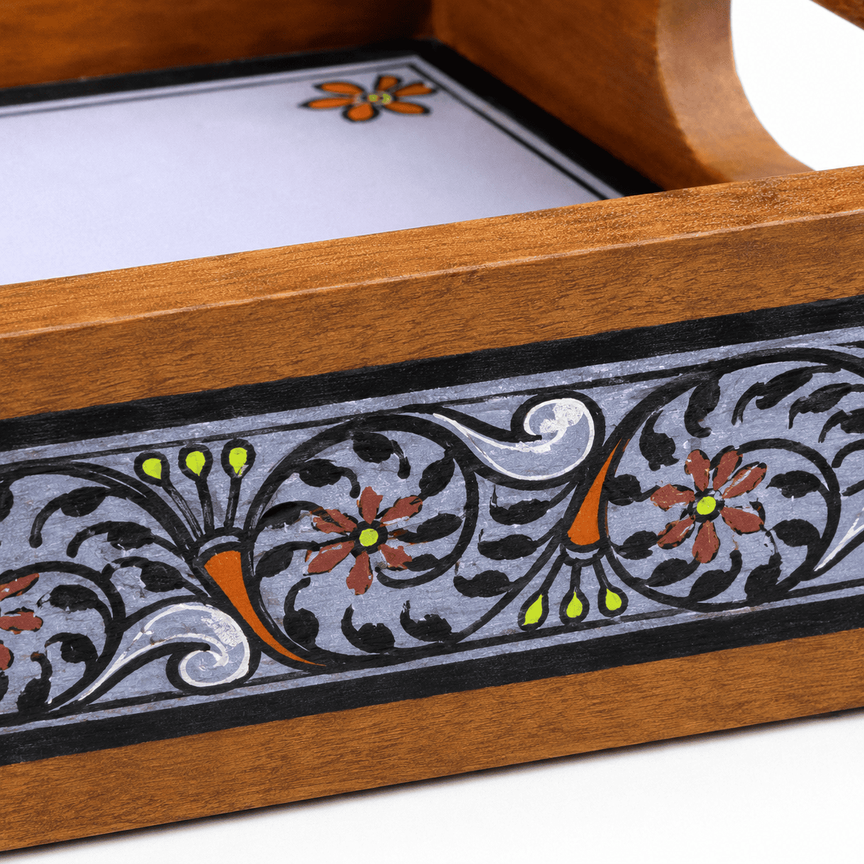 Violet Tranquil Wooden Serving Tray - Image 4