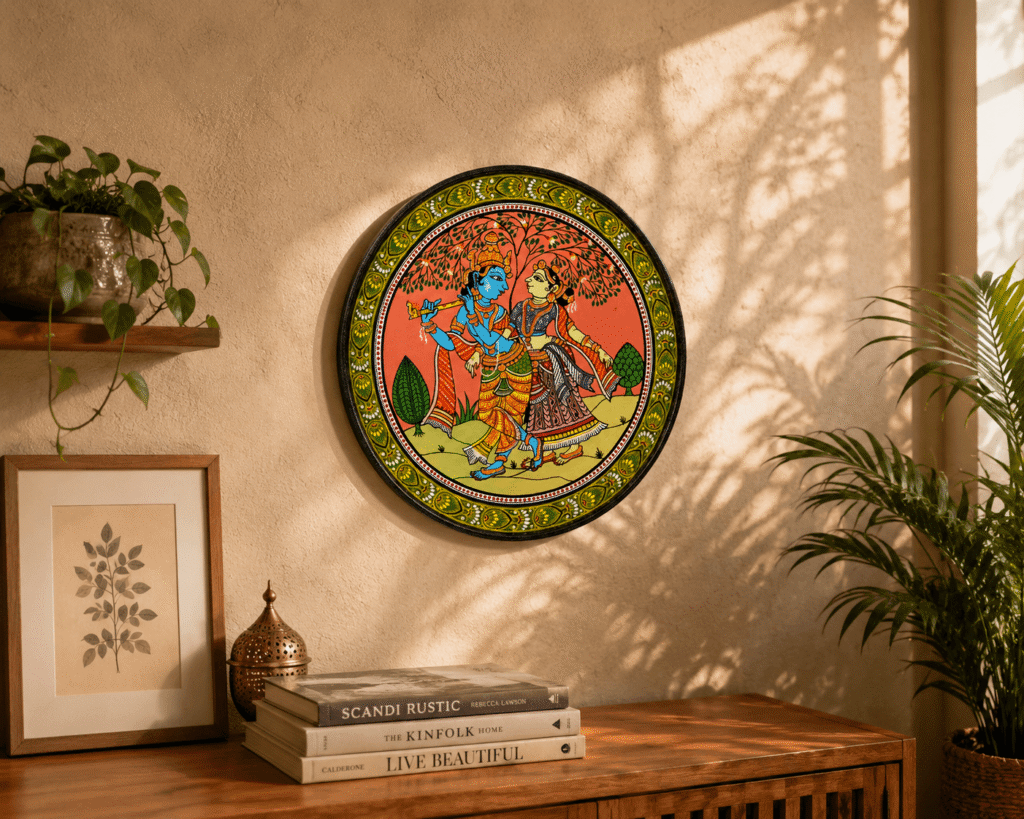 Odisha Pattachitra Folk Art Plate