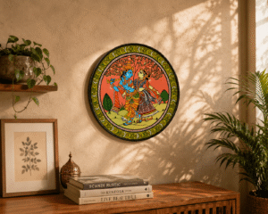 Odisha Pattachitra Folk Art Plate - Image 5