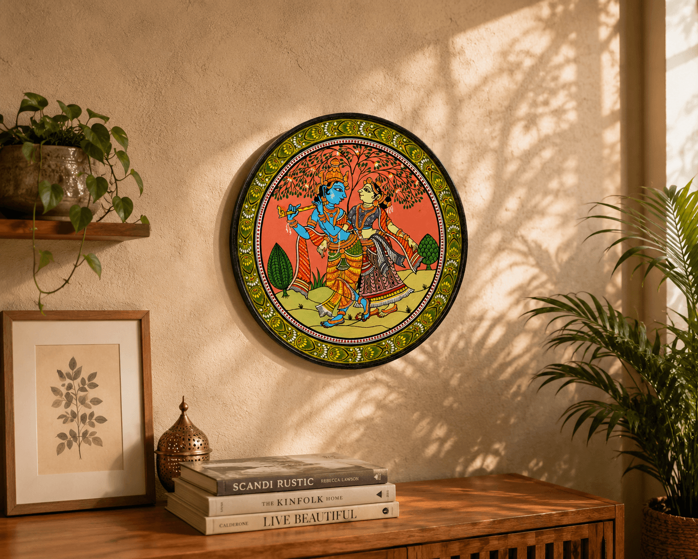 Odisha Pattachitra Folk Art Plate - Image 5