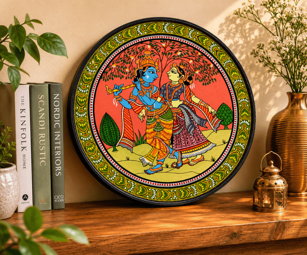 Odisha Pattachitra Folk Art Plate