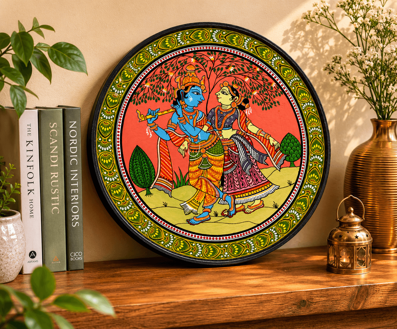 Odisha Pattachitra Folk Art Plate - Image 4