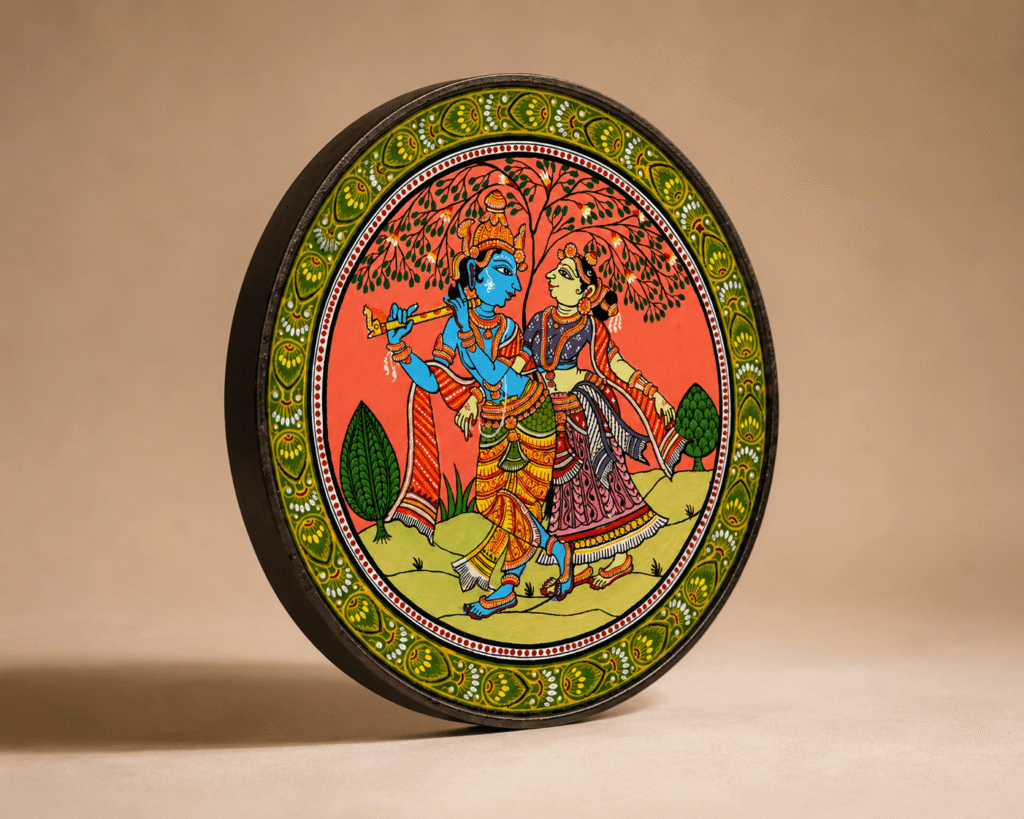 Odisha Pattachitra Folk Art Plate