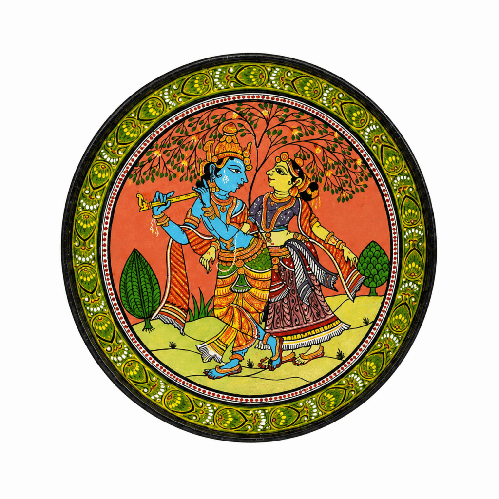 Odisha Pattachitra Folk Art Plate