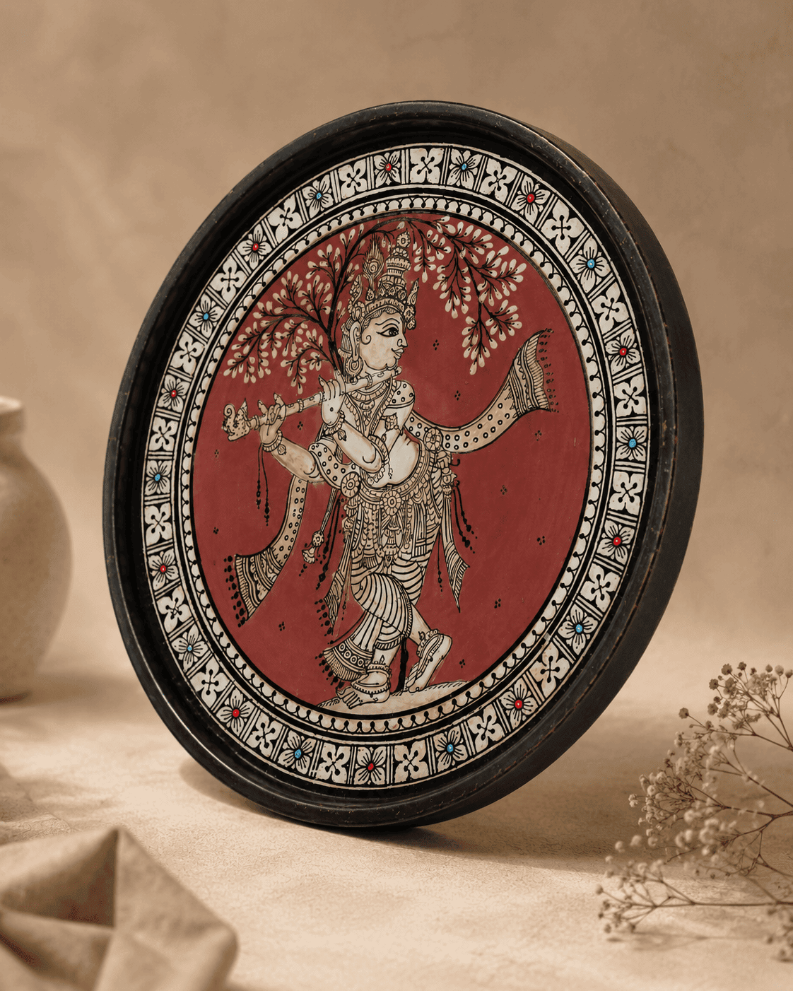 Odisha Heritage Pattachitra Art Plate - Image 2