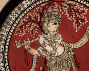 Odisha Heritage Pattachitra Art Plate - Image 3