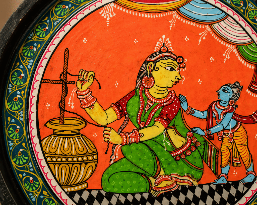 Odisha Pattachitra Folk Art Plate