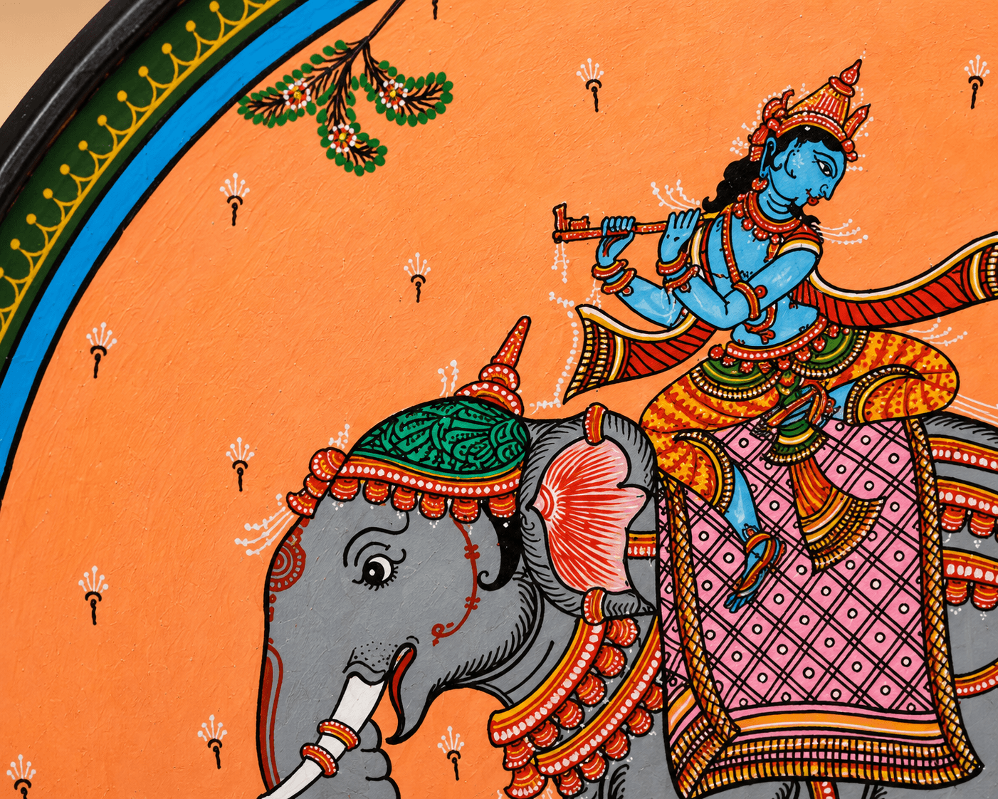 Odisha Traditional Folk Art Plate - Image 3